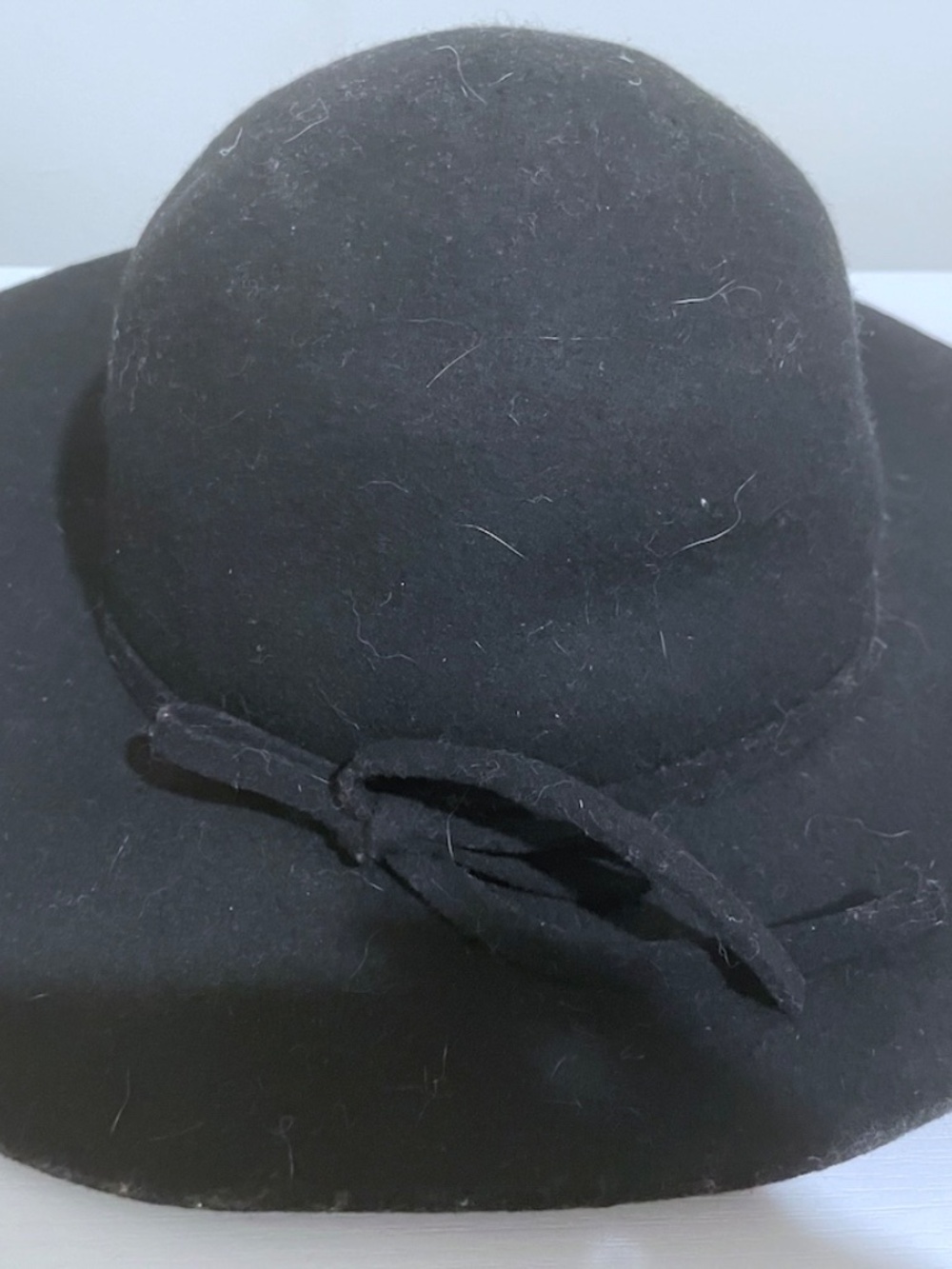 H&M 100% WOOL wide-brimmed hat size M / 56 black